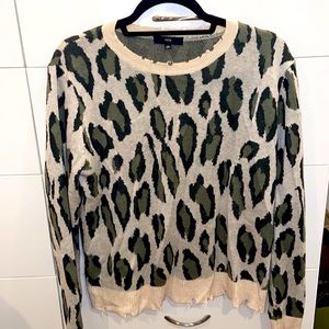 Cheetah print sweater